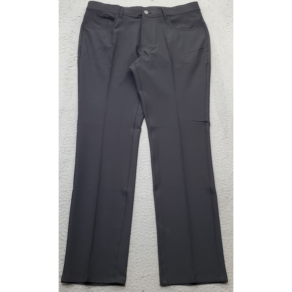 Dunning Golf Chino Pants Men 34/30 Black Performance Stretch Quick Dry D7S21P068